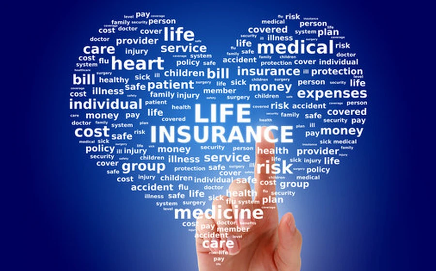Family outside a home representing life insurance